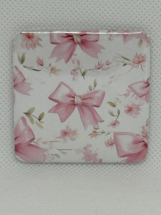 Fridge Magnets - Pink Bows Floral
