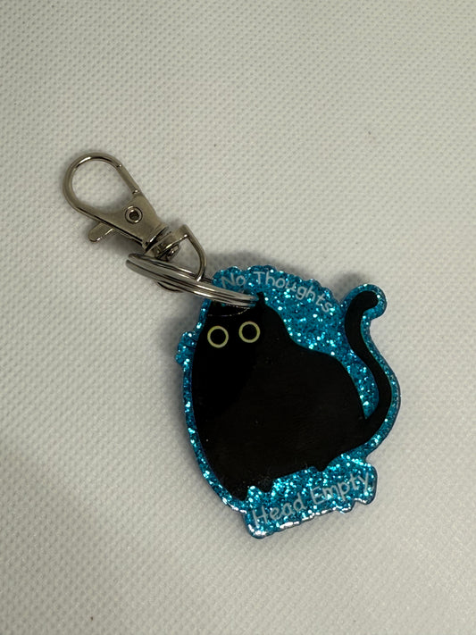 Keychains - Cat - No Thoughts Empty Head