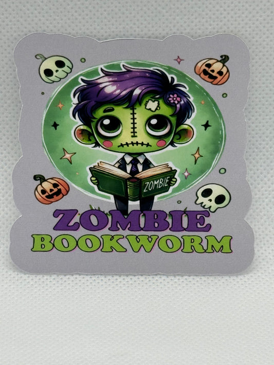 Stickers - Zombie Bookworm
