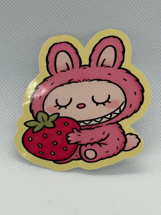 Stickers- Strawberry Labubu