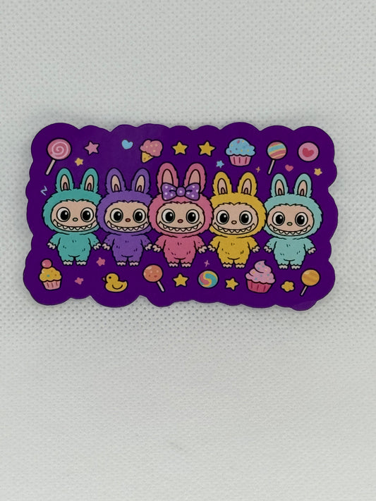 Stickers- Labubu Lined Up