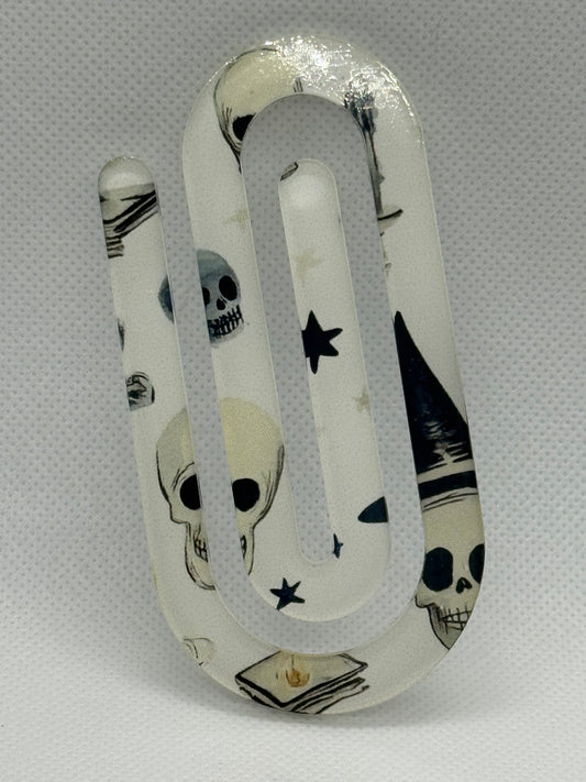 Jumbo Paperclips - Halloween Skulls