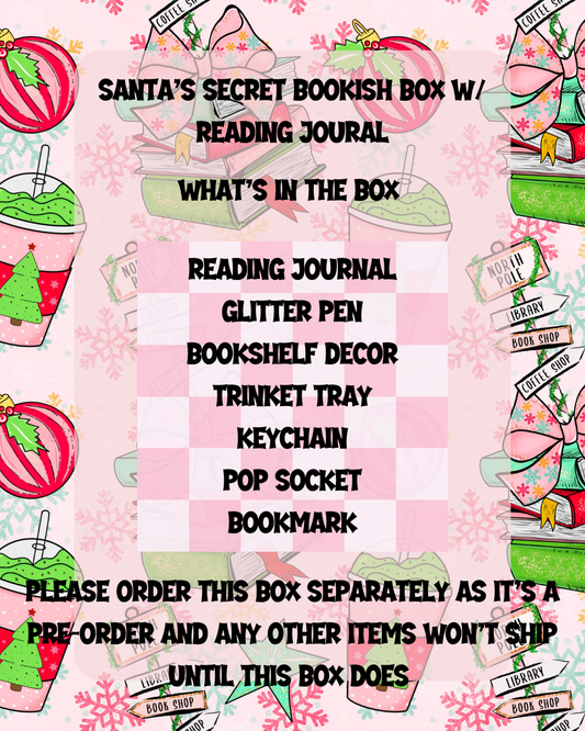 Santa's Secret Bookish Box W/ Reading Journal