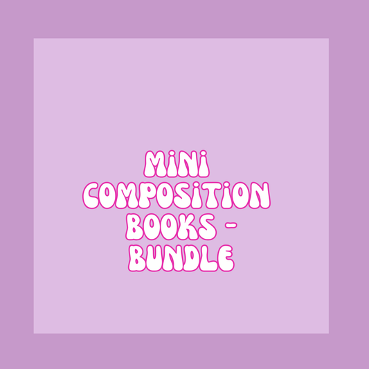 Mini Composition Books - BUNDLES - PACK OF 5